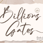 Billions Gates Font - Featured Image