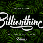 Billionthine Script Font - Featured Image