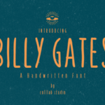 Billy Gates Font - Featured Image