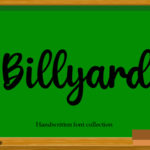 Billyard Font - Featured Image