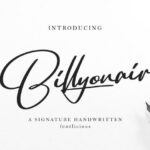 Billyonair Font - Featured Image