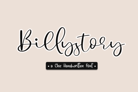 Billystory Font - Featured Image
