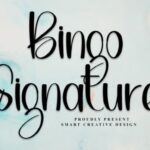 Bingo Signature Font - Featured Image