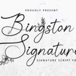 Bingston Signature Font - Featured Image