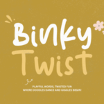 Binky Twist Font - Featured Image