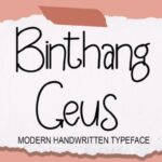 Binthang Geus Font - Featured Image