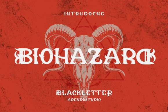 Biohazard Font - Featured Image