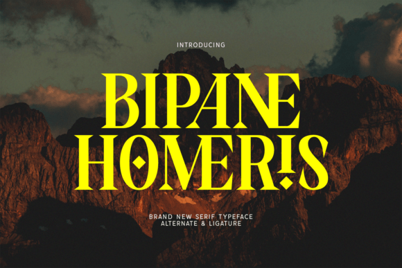 Bipane Homeris Font - Featured Image
