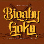 Biqaby Goku Font - Featured Image