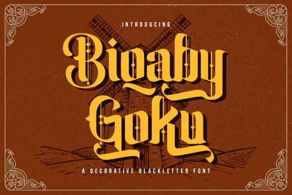 Biqaby Goku Font - Featured Image