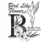 Bird Lily Flower Font - Featured Image