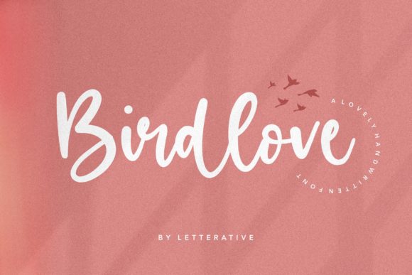 Birdlove Font - Featured Image