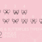 Birds and Butterflies Font - Featured Image
