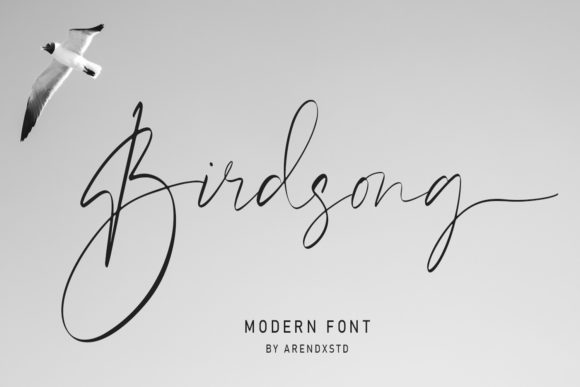 Birdsong Font - Featured Image