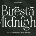 Biresta Midnight Font - Featured Image