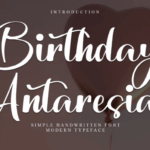 Birthday Antaresia Font - Featured Image