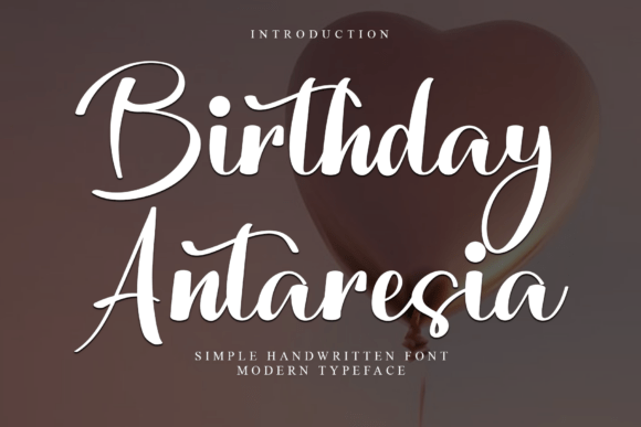Birthday Antaresia Font - Featured Image