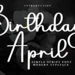Birthday April Font - Featured Image