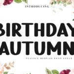 Birthday Autumn Font - Featured Image
