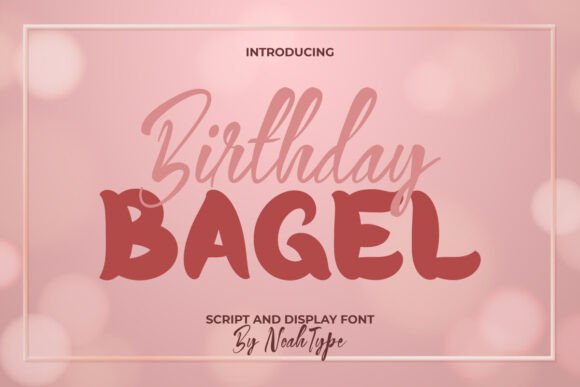 Birthday Bagel Font - Featured Image