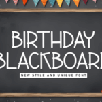 Birthday Blackboard Font - Featured Image