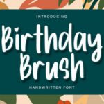 Birthday Brush Font - Featured Image