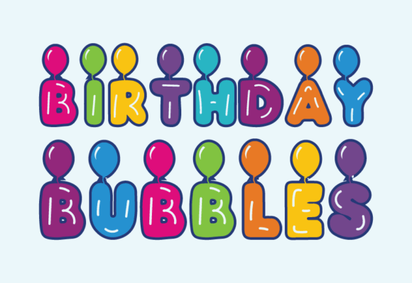 Birthday Bubble Font - Featured Image