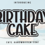 Birthday Cake Font - Featured Image
