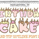 Birthday Cake Font - Featured Image