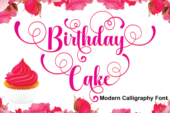 Birthday Cake Font - Featured Image