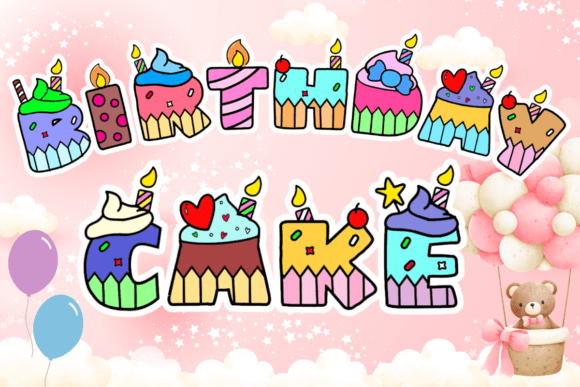Birthday Cake Font - Featured Image