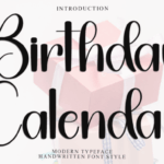Birthday Calendar Font - Featured Image