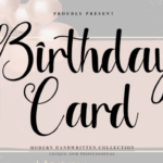 Birthday Card Font - Featured Image