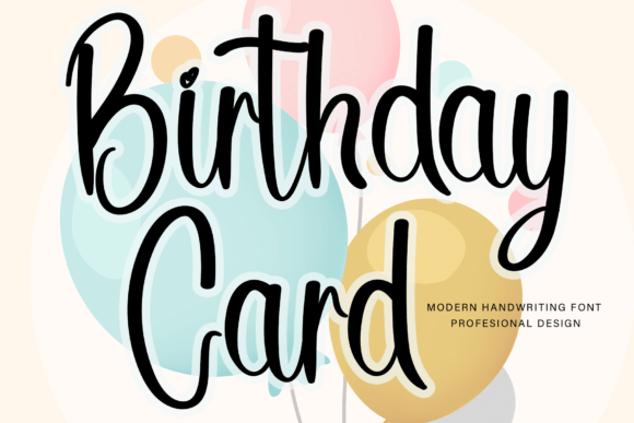 Birthday Card Font - Featured Image