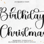 Birthday Christmas Font - Featured Image