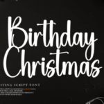 Birthday Christmas Font - Featured Image