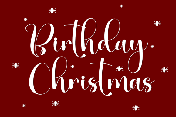 Birthday Christmas Font - Featured Image