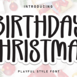 Birthday Christmas Font - Featured Image