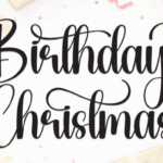 Birthday Christmas Font - Featured Image