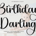 Birthday Darling Font - Featured Image