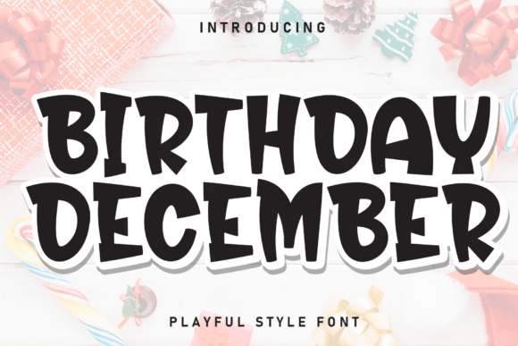 Birthday December Font - Featured Image