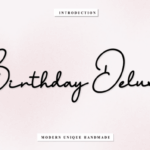 Birthday Deluxs Font - Featured Image