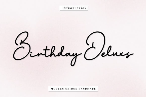 Birthday Deluxs Font - Featured Image