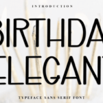 Birthday Elegant Font - Featured Image