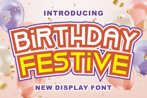 Birthday Festive Font - Featured Image