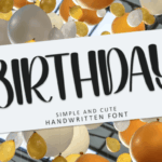 Birthday Font - Featured Image