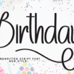 Birthday Font - Featured Image