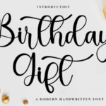 Birthday Gift Font - Featured Image