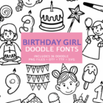 Birthday Girl Doodle Font - Featured Image