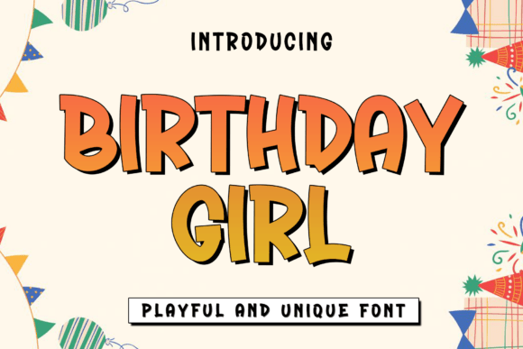 Birthday Girl Font - Featured Image